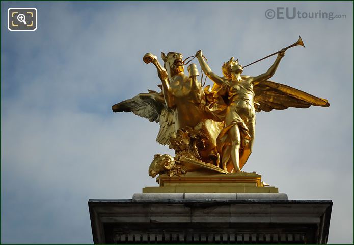 Renommee de l'Industrie statue by Clement Steiner