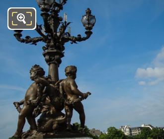 Pont Alexandre III NW corner candelabra