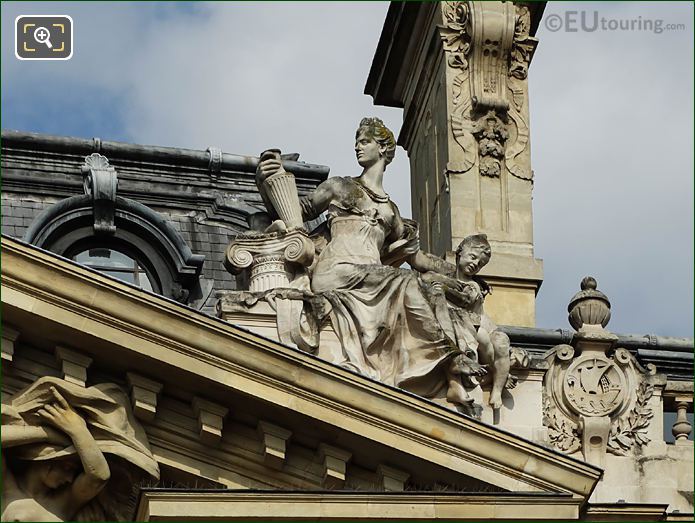 Archeologie statue by Charles Desvergnes