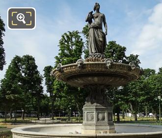 Fontaine de Diane with statue Diane Chasseresse