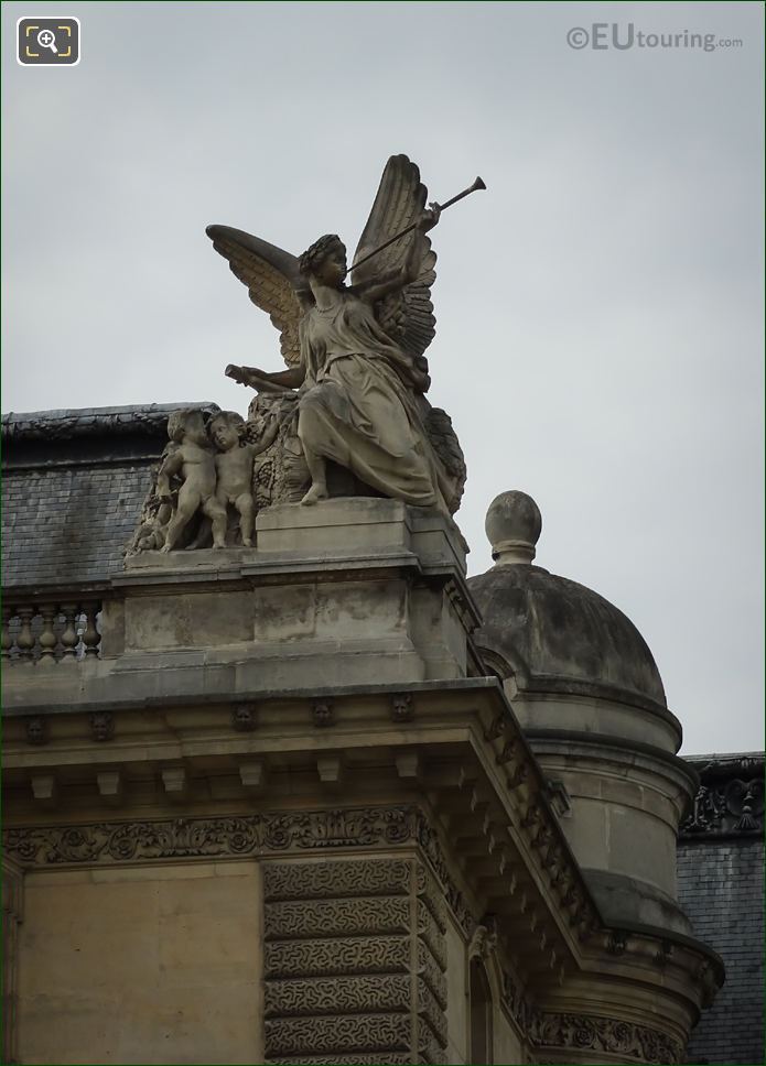 Jean-Marie Bonnassieux statue La Paix at the Louvre