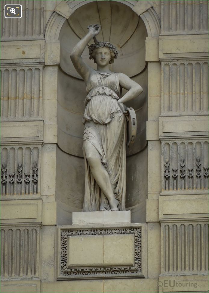 Goddess of dancing statue called Terpsichore