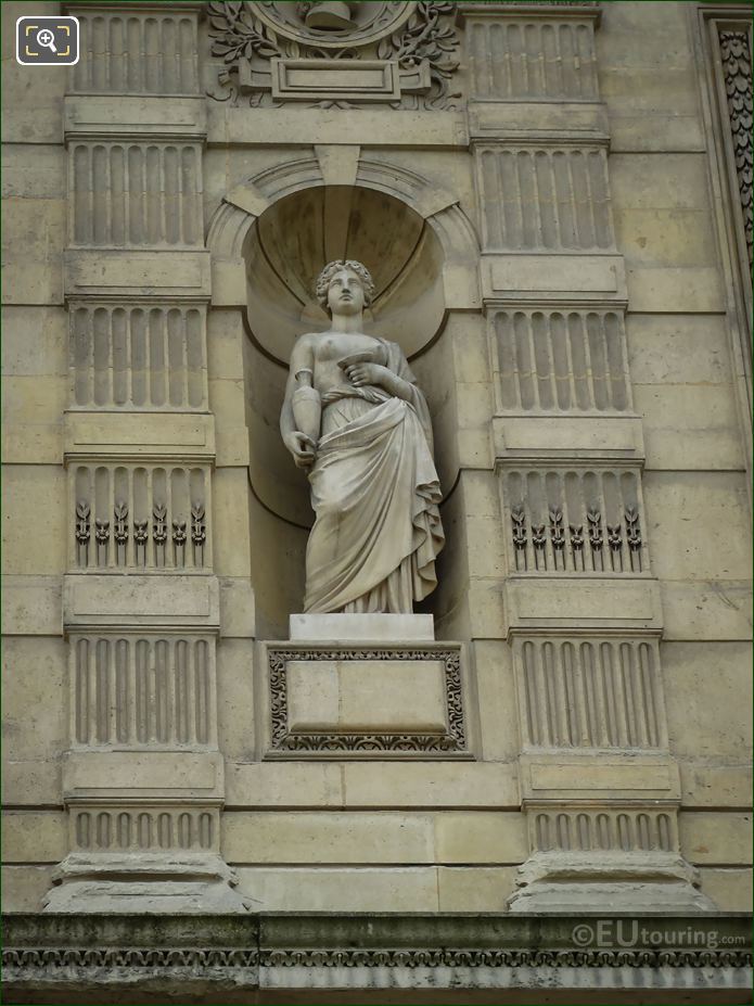 Goddess of Youth statue Hebe on Aile de Flore