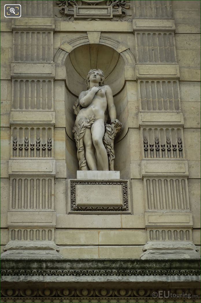 Daphne statue on Aile de Flore at the Louvre