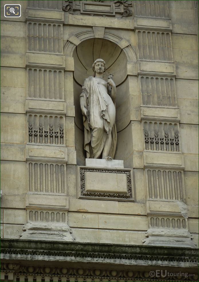 Statue of Circe on Aile de Flore at the Louvre