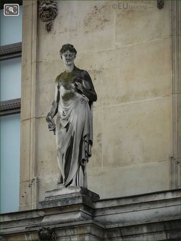 La Science statue at Musee du Louvre