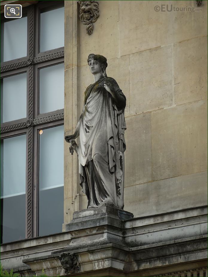 La Navigation statue at Pavillon des Etats