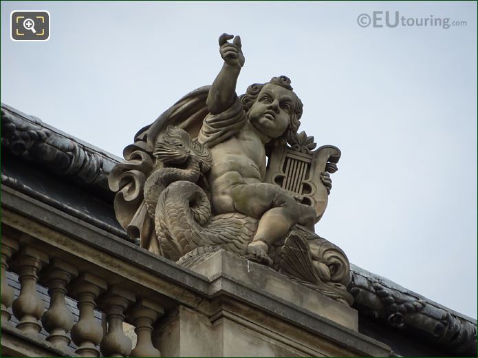 1868 Harmonie statue by artist P Froget in Paris