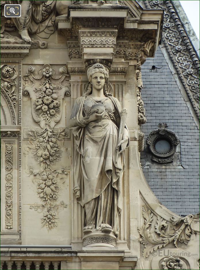 RHS Caryatid Pavillon Turgot south facade