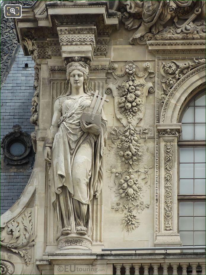 LHS Caryatid Pavillon Turgot south facade