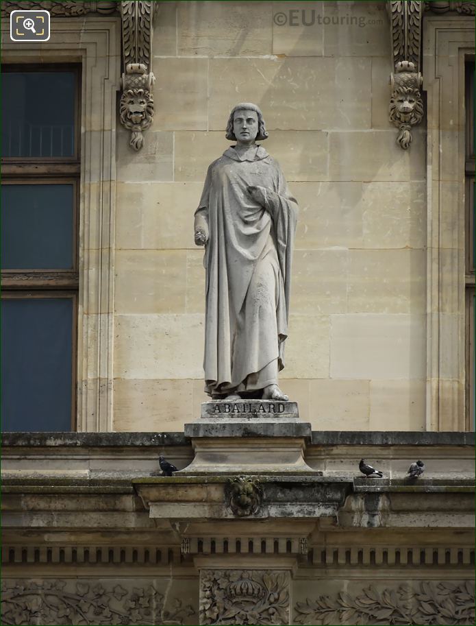 Pierre Abailard statue on Aile Turgot