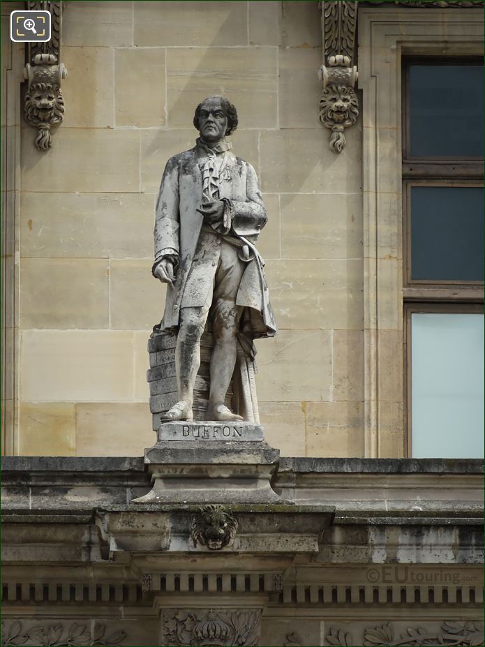 Comte de Buffon statue on Aile Turgot