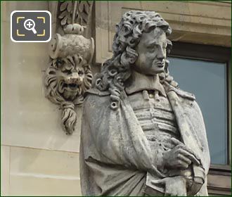 Jean de La Bruyere statue by J Lescourne