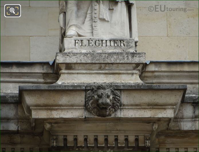 Name inscription on Esprit Flechier statue