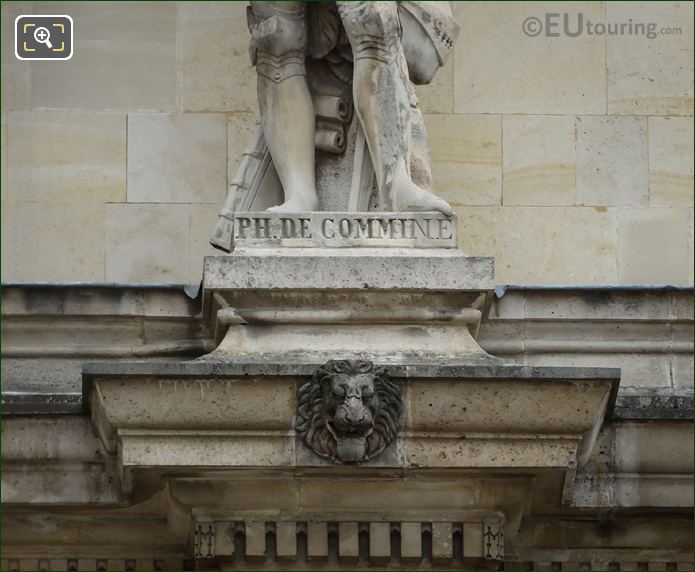 Name inscription on Esprit Flechier statue