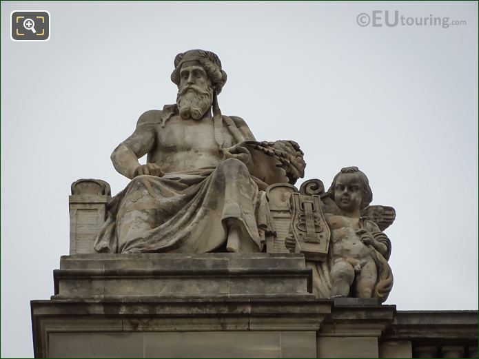 L'Art Grec statue by Bernard Gabriel Seurre