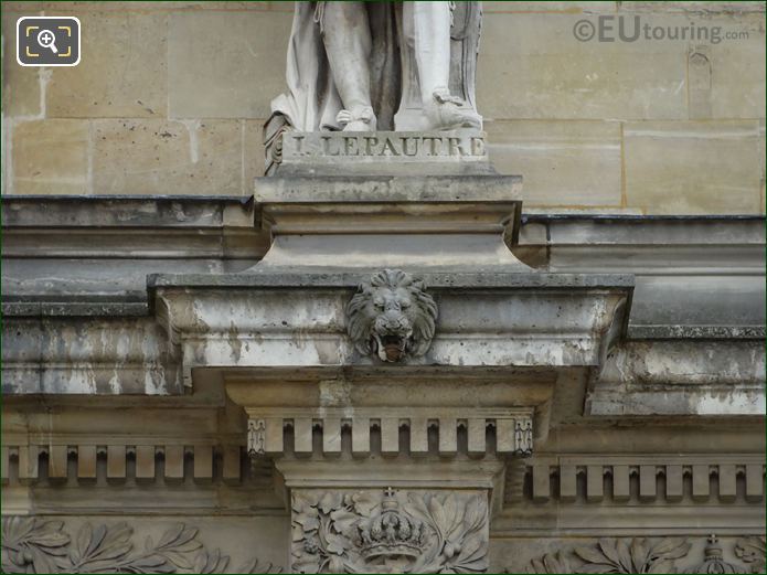 Statues inscription Lepautre