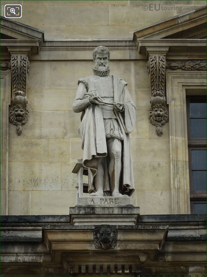 Pare statue at Musee Louvre by Michel-Pascal