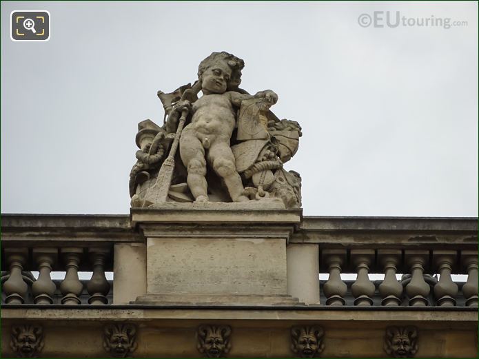 La Marine statue on Aile Daru N facade, The Louvre