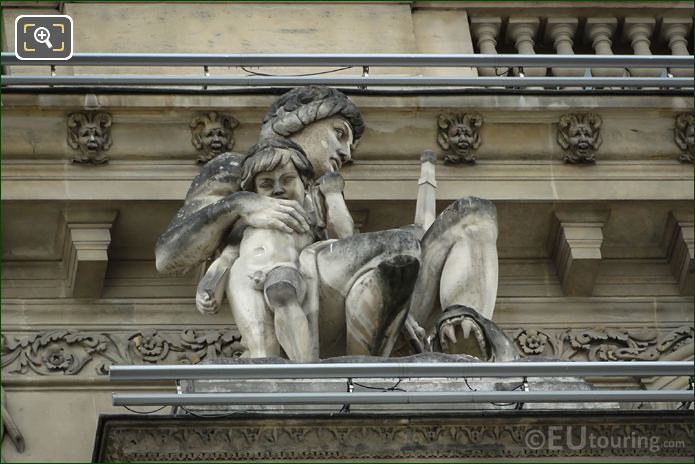 L'Ordre statue on Pavillon Denon