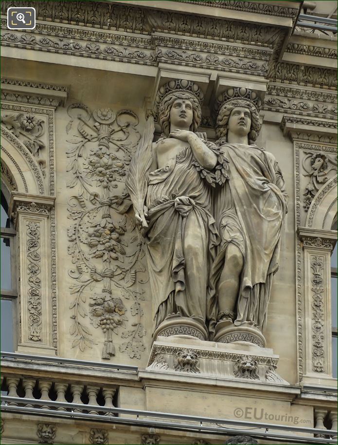 3rd from left Caryatid sculptures by Auguste Ottin