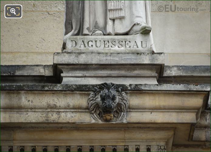 Inscription on Henri Francois d'Aguesseau statue