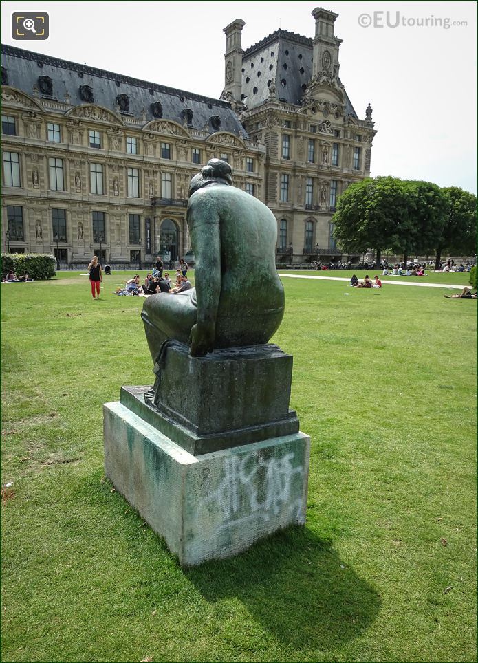 Maillols statue Douleur back view