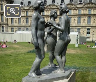 Bronze statue group The Three Graces