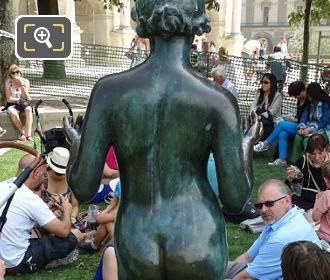 Back of La Nymphe statue by Aristide Maillol