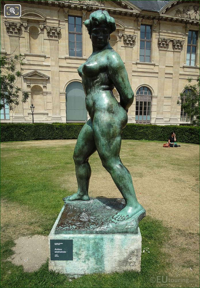 Bronze statue L'Action Enchainee
