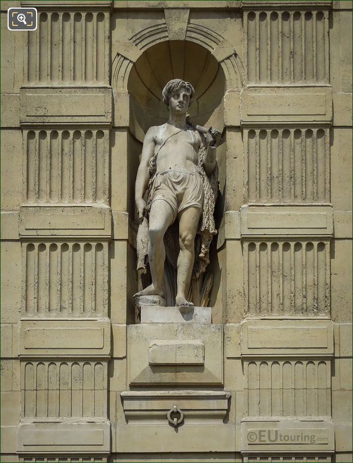 Fisherman statue on Aile de Marsan