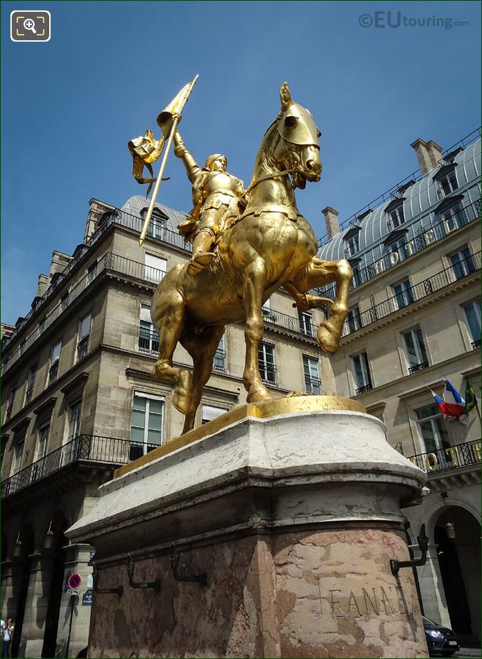 Equestrian statue of Joan of Arc by artist Emmanuel Fremiet
