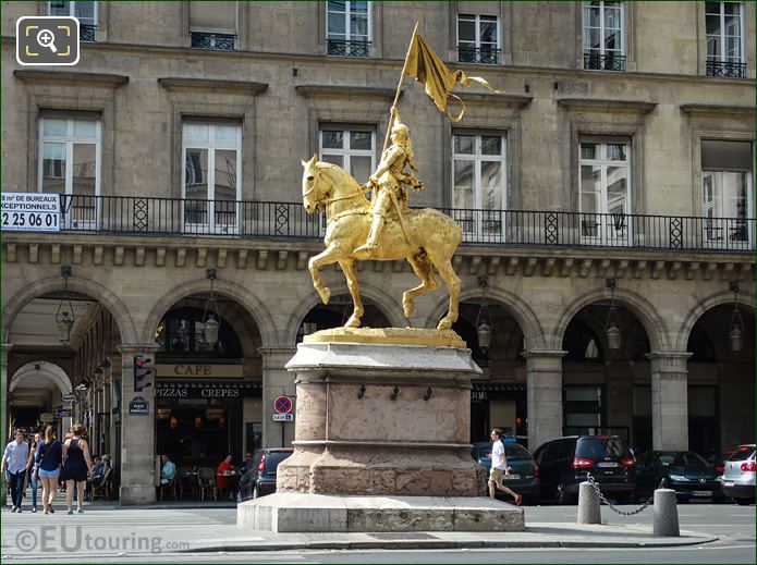 East side of Joan of Arc statue