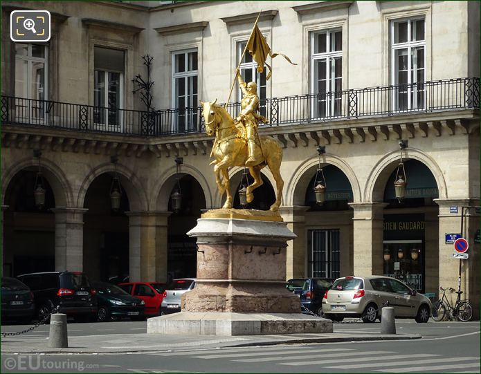 Joan of Arc statue on pedestal