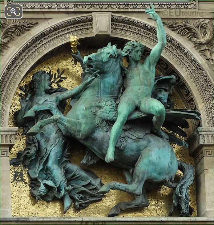 Bronze Napoleon III statue by Antonin Mercie