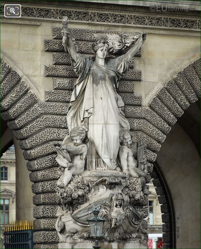 Marine Marchande statue by Francois Jouffroy