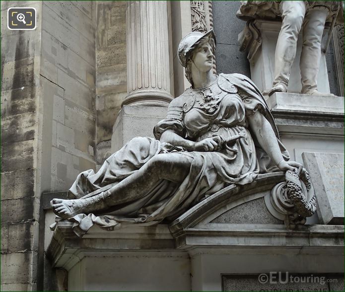 Fatherland statue on Monument Gaspard de Coligny