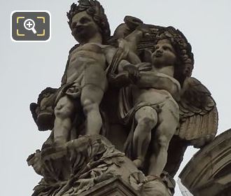 Rotonde de Beauvais Le Commerce et l'Agriculture statue