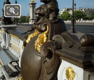 Pont Alexandre III plaque north east side