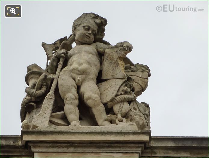 La Marine statue on Aile Daru at The Louvre