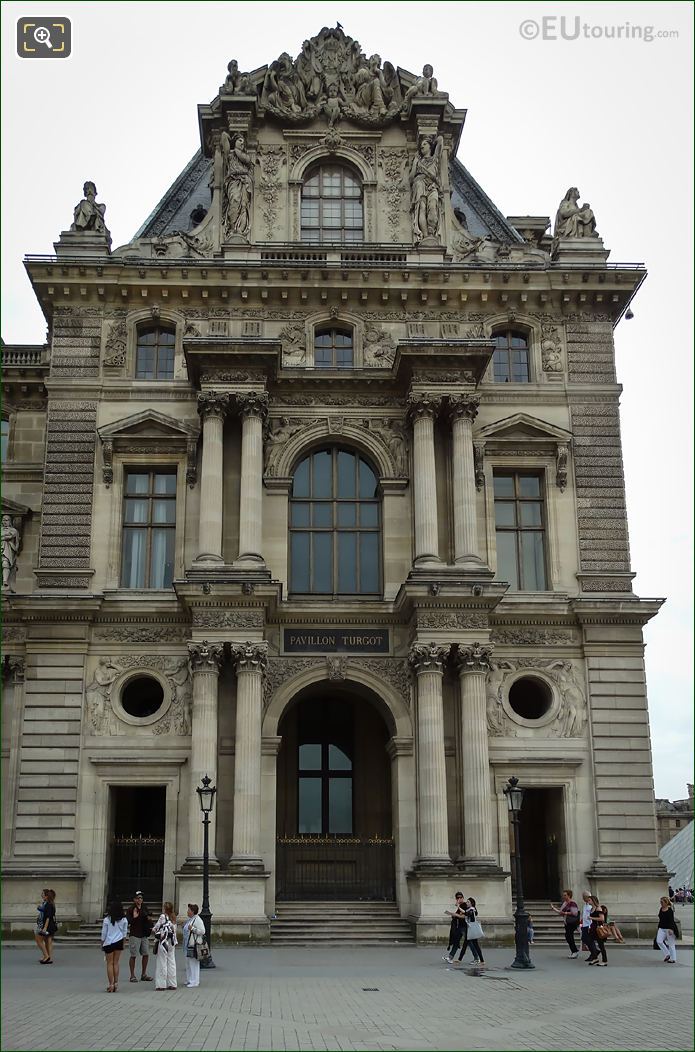 Western facade Pavillon Turgot Louvre