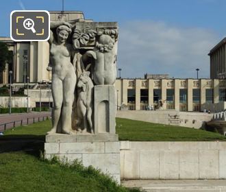 La Joie de Vivre statue and Palais de Chaillot