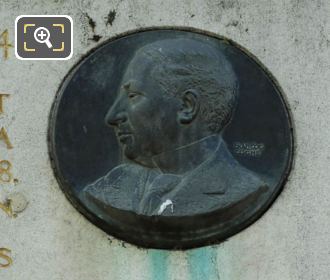 Bronze medallion Georges Mandel by Francois Cogne