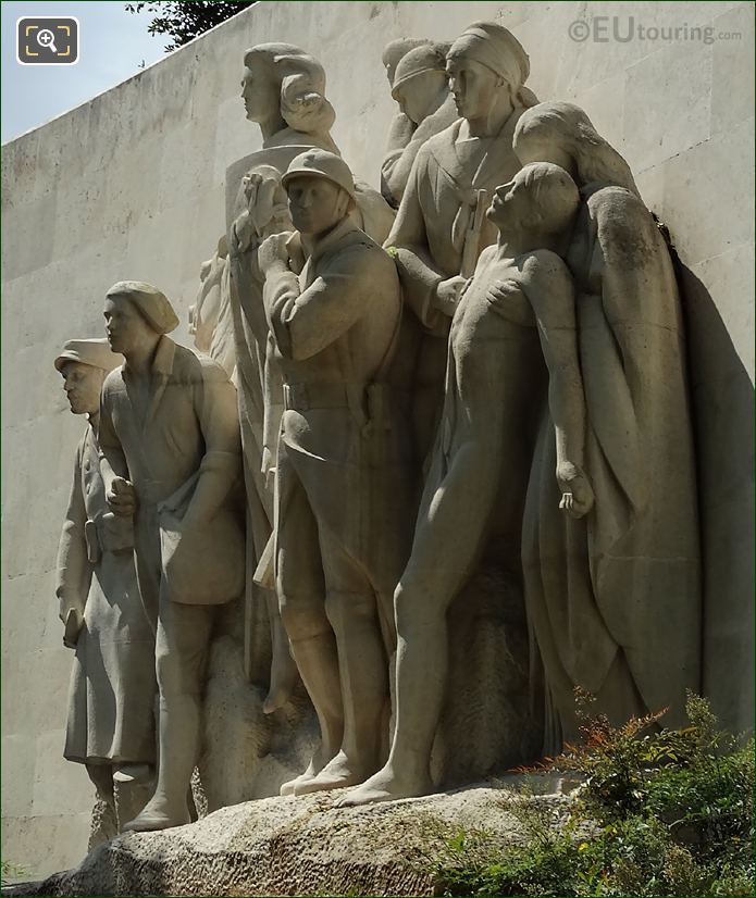 RHS of Monument to the Glory of the French Armies of 1914 -1918