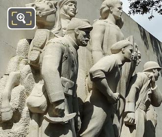 LHS of World War I Monument to the Glory of the French Armies of 1914 -1918