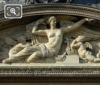 Pediment sculpture La Gloire Aile de Flore