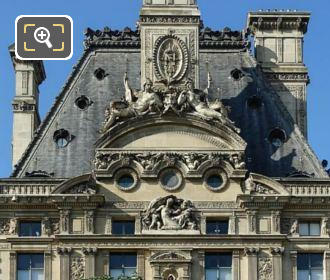 North side roof Pavillon de Flore the Louvre