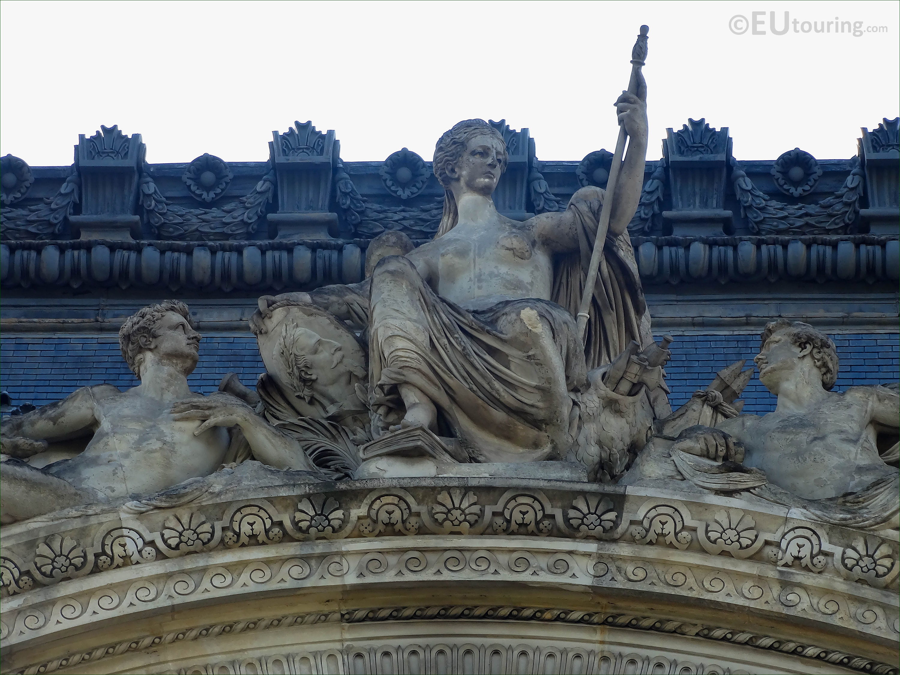 Pediment sculpture on Pavillon de Flore western side - Page 798