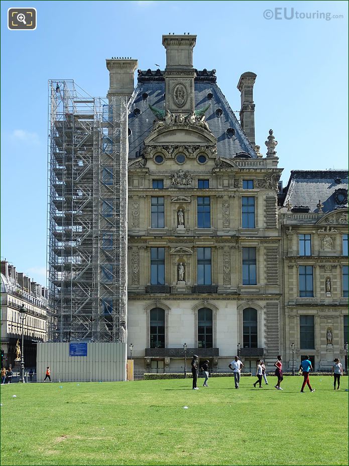 South facade Pavillon de Marsan at Musee du Louvre