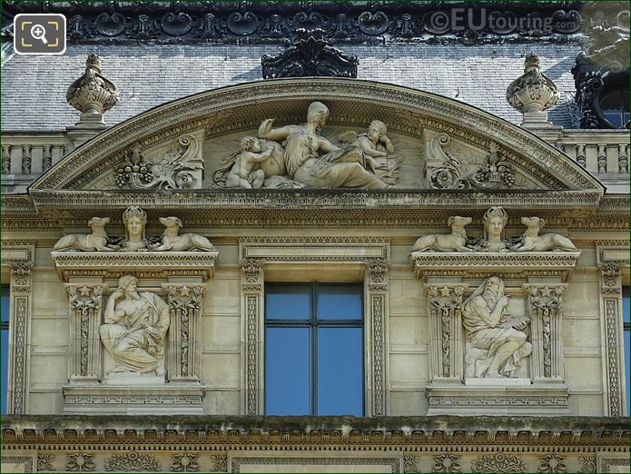 Aile de Marsan sculpture L'Astronomie Musee du Louvre